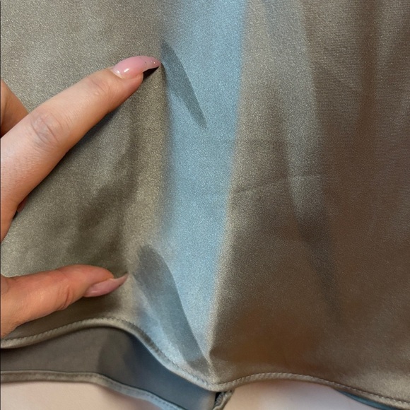 ❤️ As Is - BNWOT Zara Draped Elegant Satin MIDI Dress size L - Picture 6 of 9